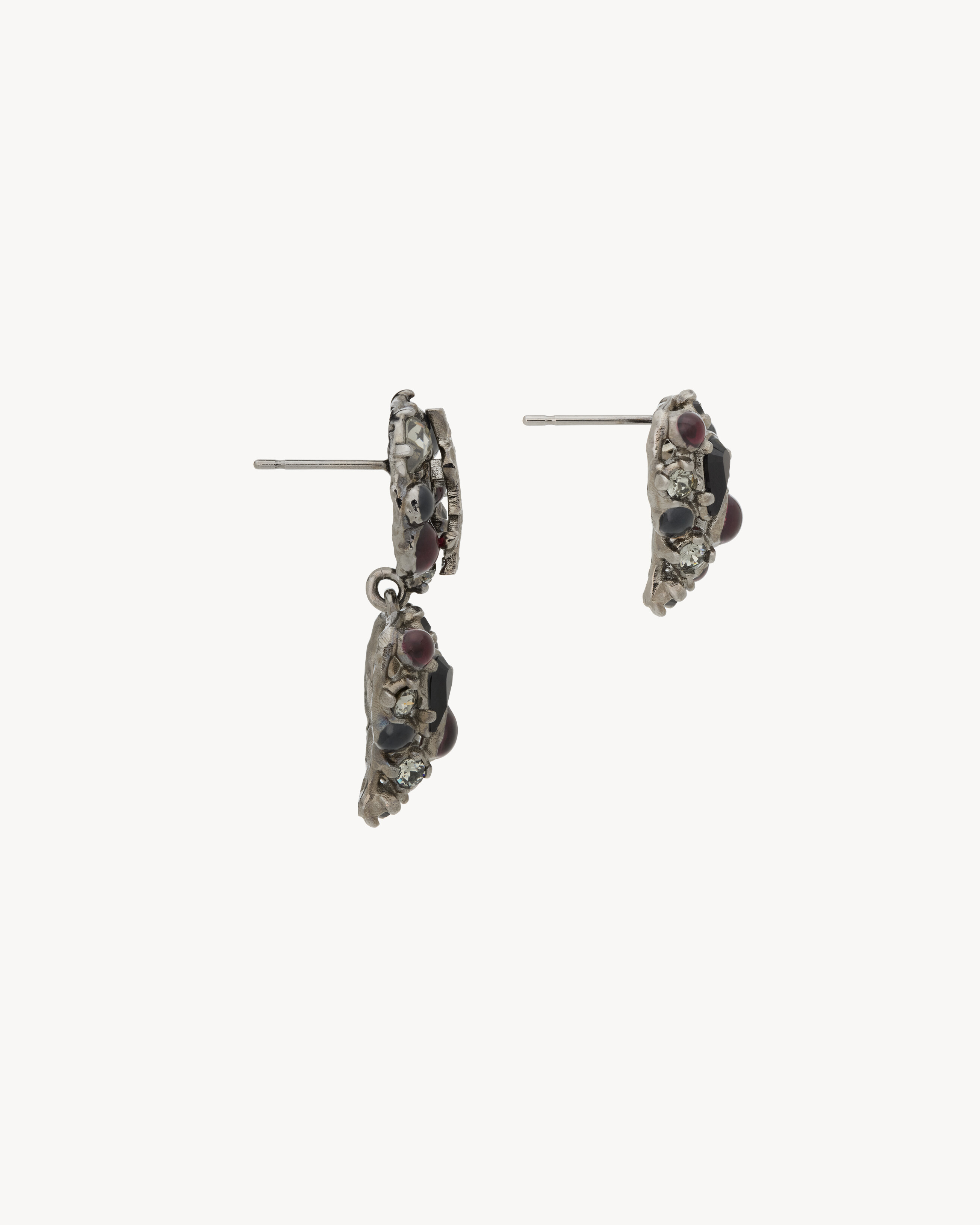CASSANDRE crystal heart earrings