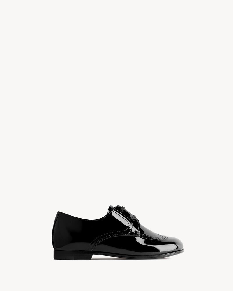 LUCA DERBIES IN PATENT LEATHER in Black | Saint Laurent | YSL US