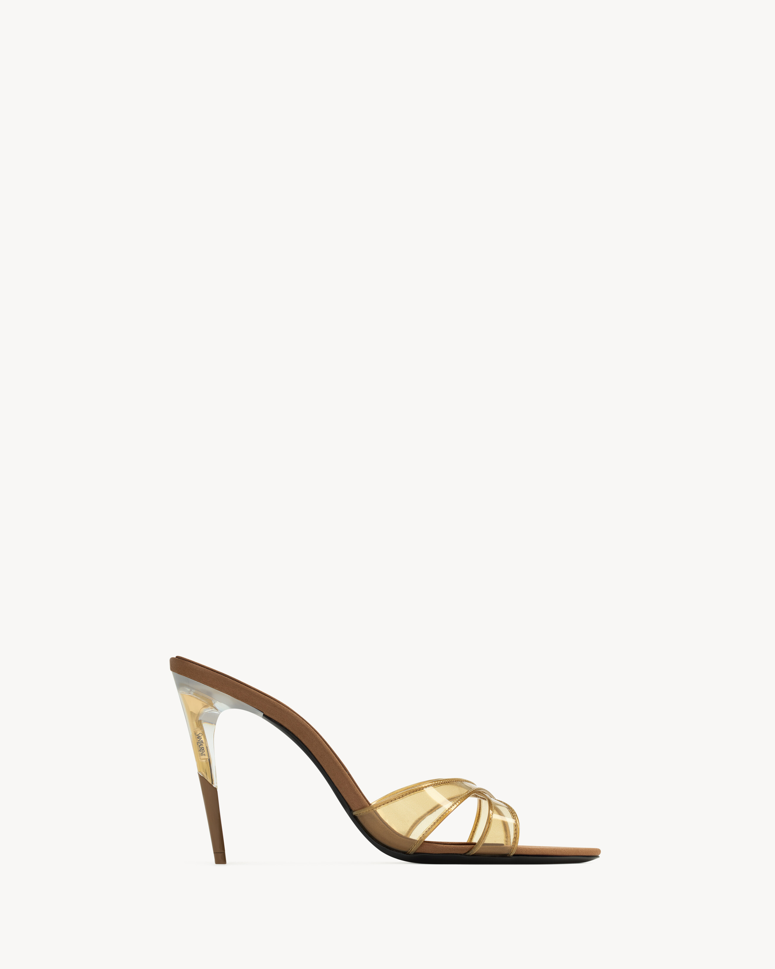 KIRAT sandales en TPU et crêpe satin