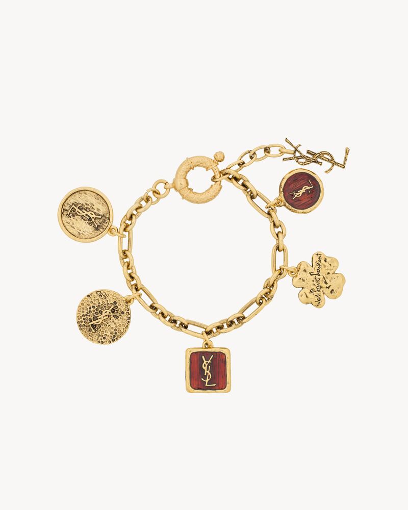 CASSANDRE charm bracelet in enamel and metal