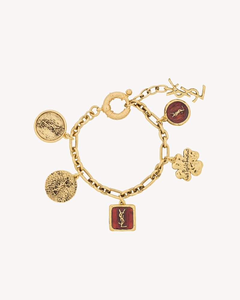 CASSANDRE charm bracelet in enamel and metal