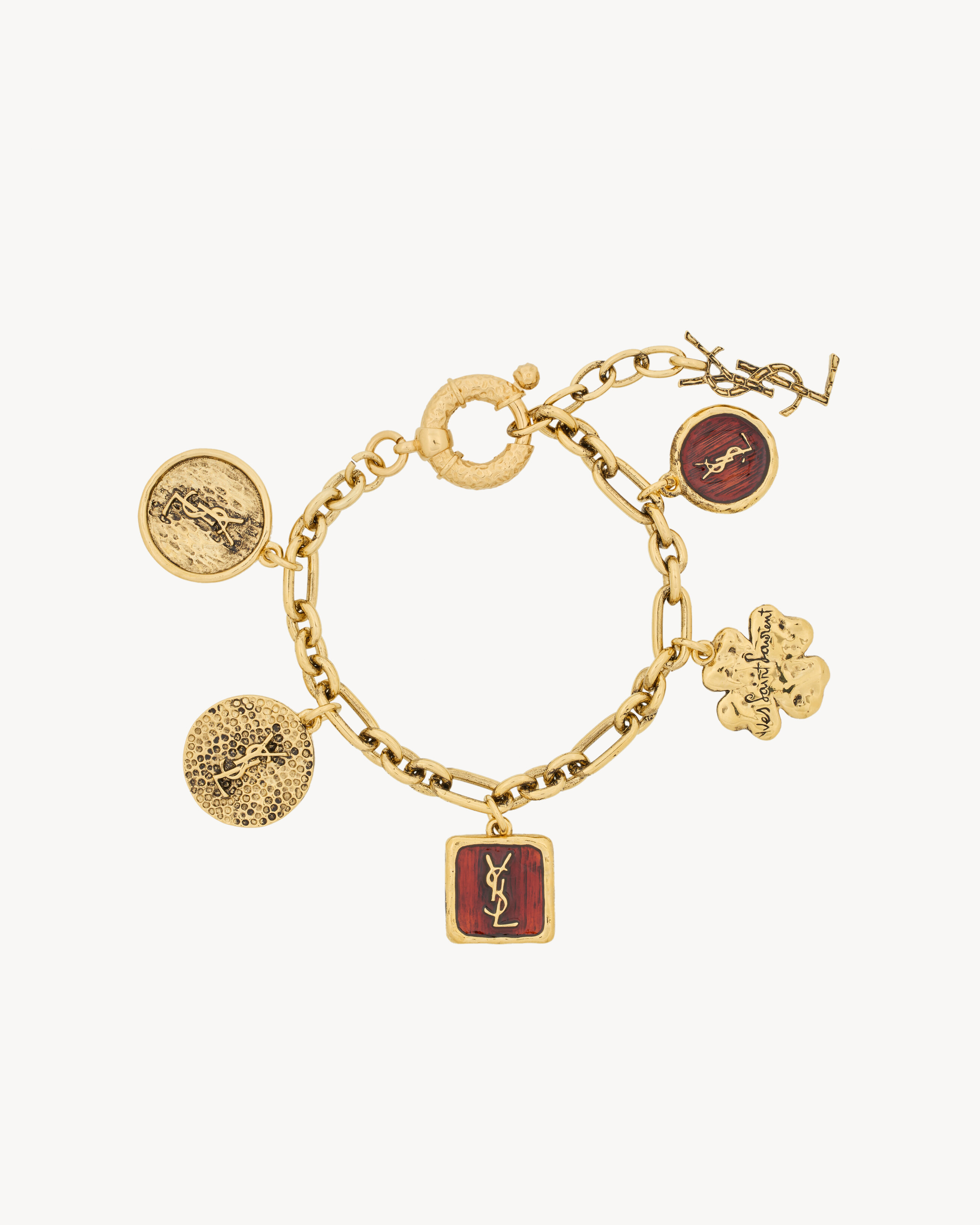 CASSANDRE charm bracelet in enamel and metal