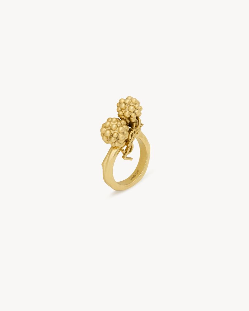 CASSANDRE berry charm ring in metal