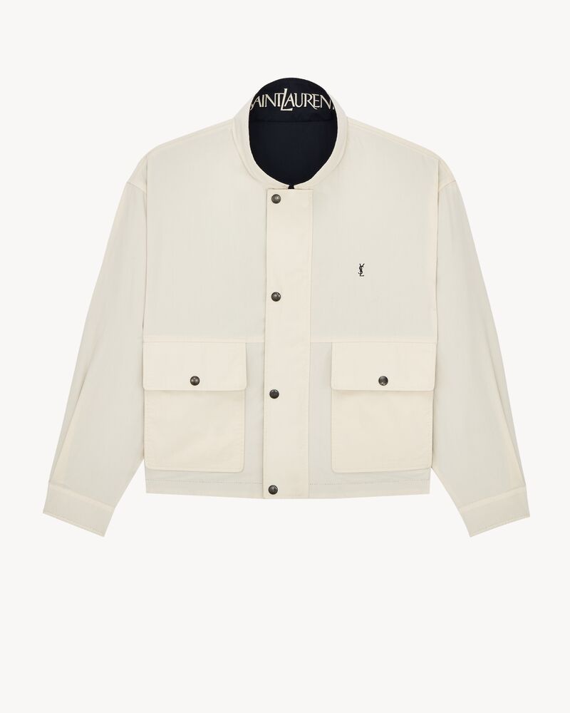 CASSANDRE veste de travail réversible en toile de coton brossé