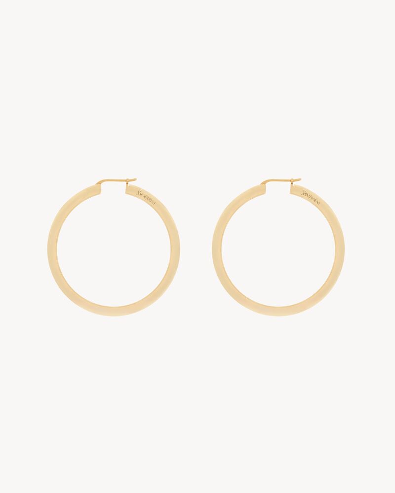 hoop earrings in metal