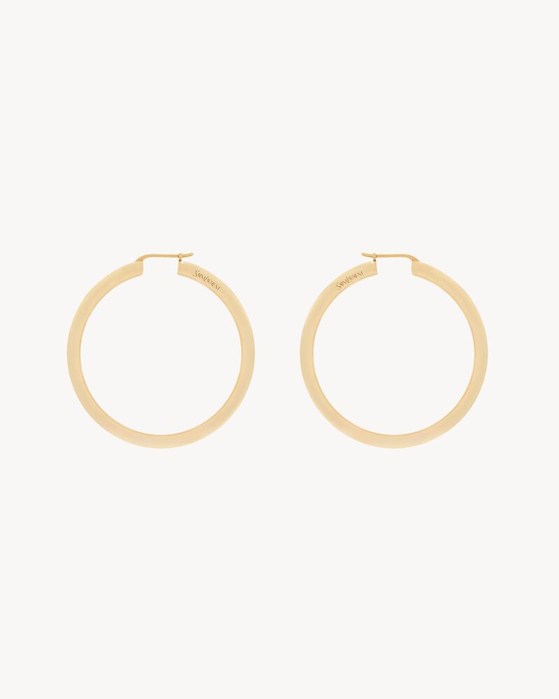 hoop earrings in metal