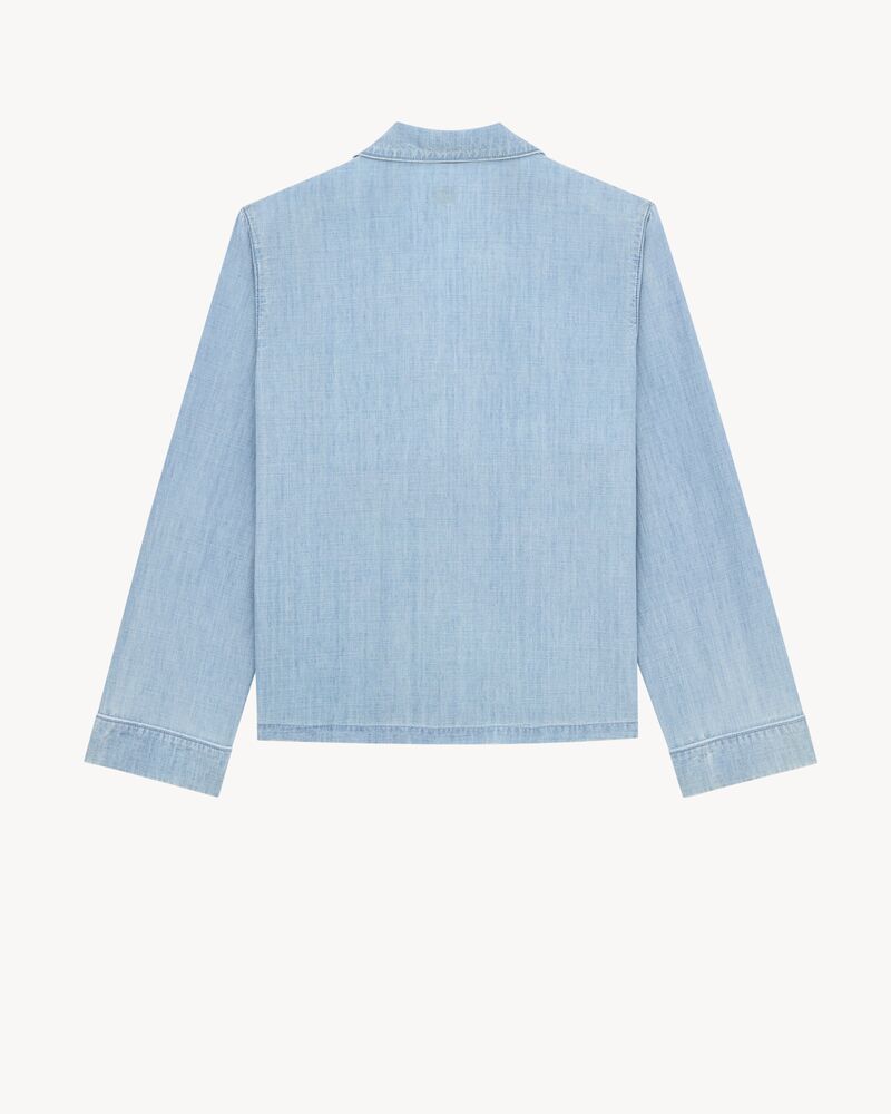 CASSANDRE shirt in blue gray vintage chambray