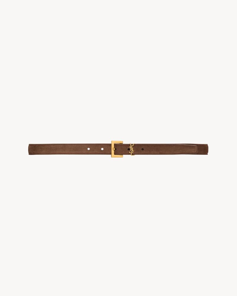 CASSANDRE thin belt in suede