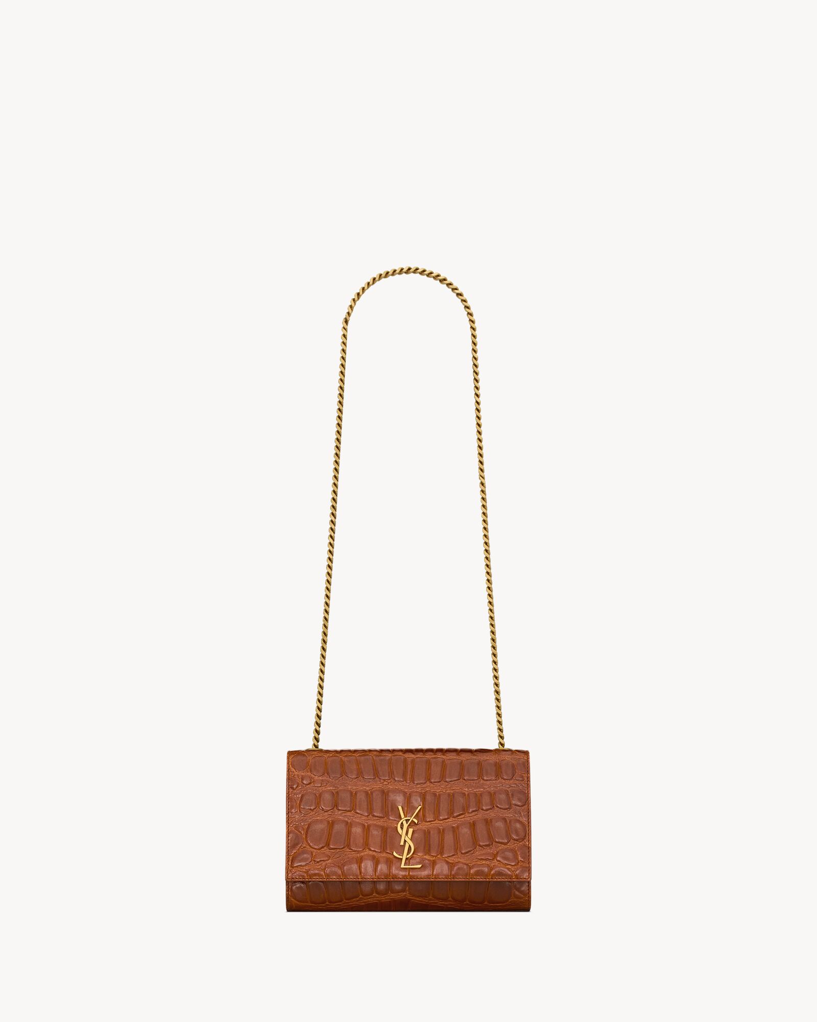 NEW KATE small in crocodile embossed leather — 8515042US0W2547