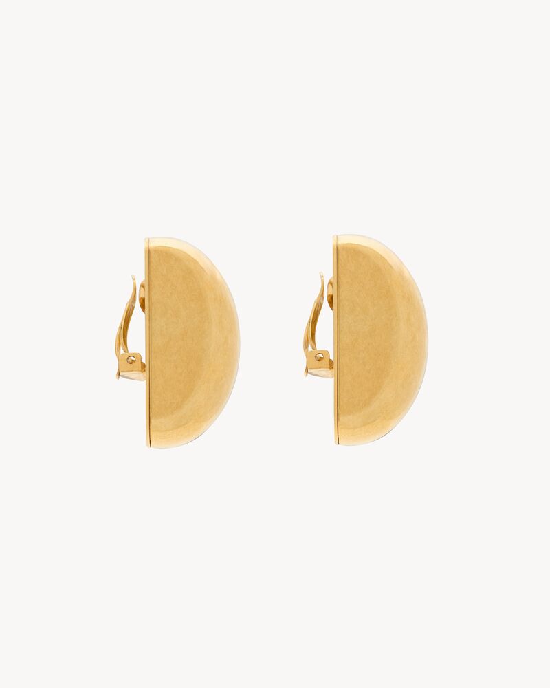 BUMPY double disk earrings in metal