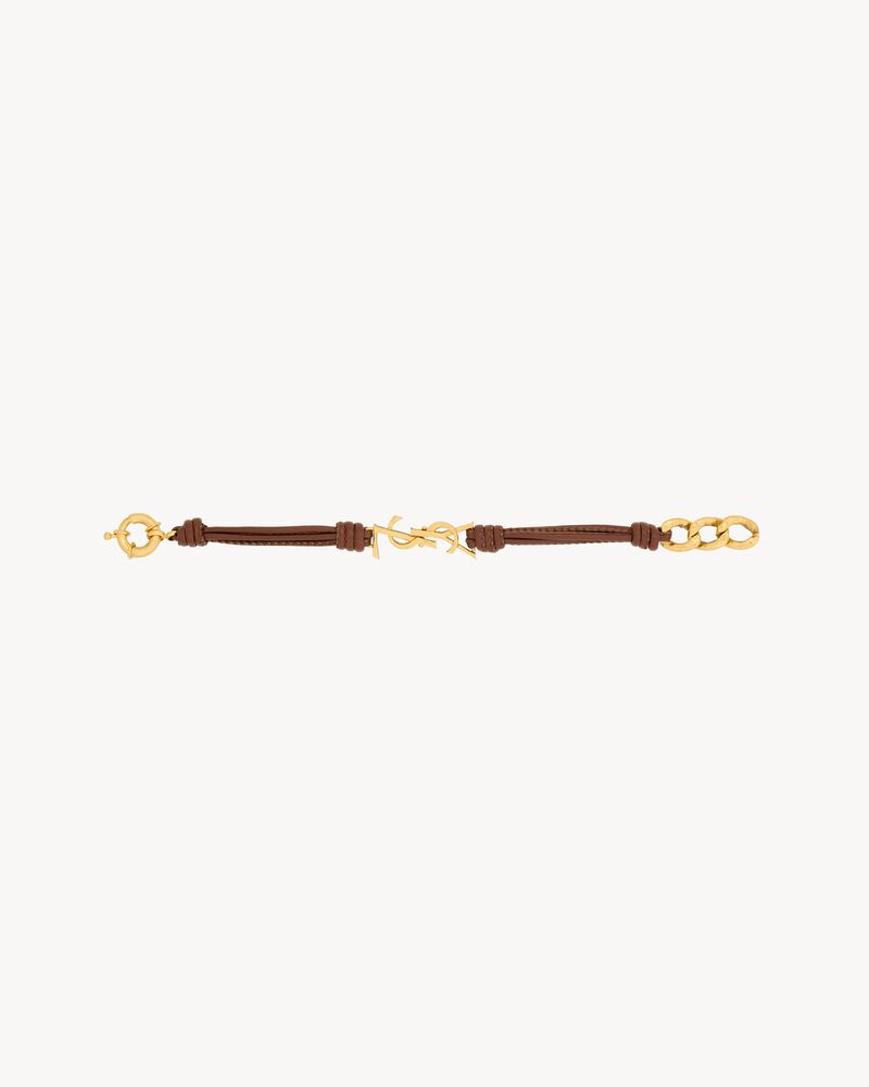 CASSANDRE MULTI-STRAND BRACELET IN LEATHER