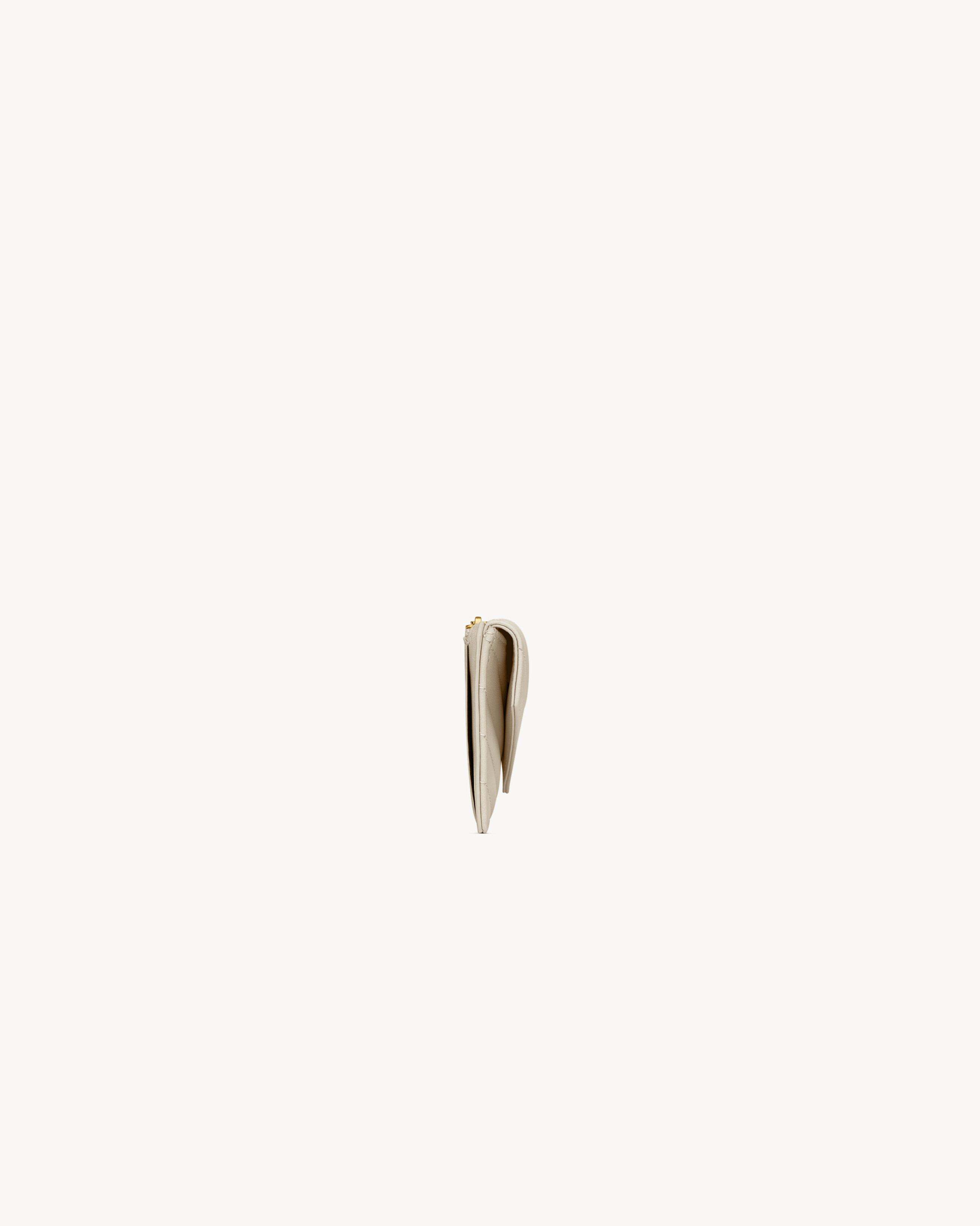 CASSANDRE MATELASSÉ FRAGMENTS FLAP CARD CASE IN LAMBSKIN