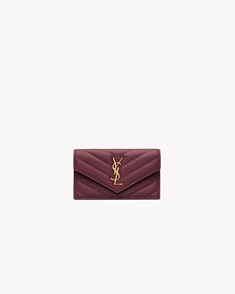 CASSANDRE FRAGMENTS FLAP CARD CASE IN LAMBSKIN