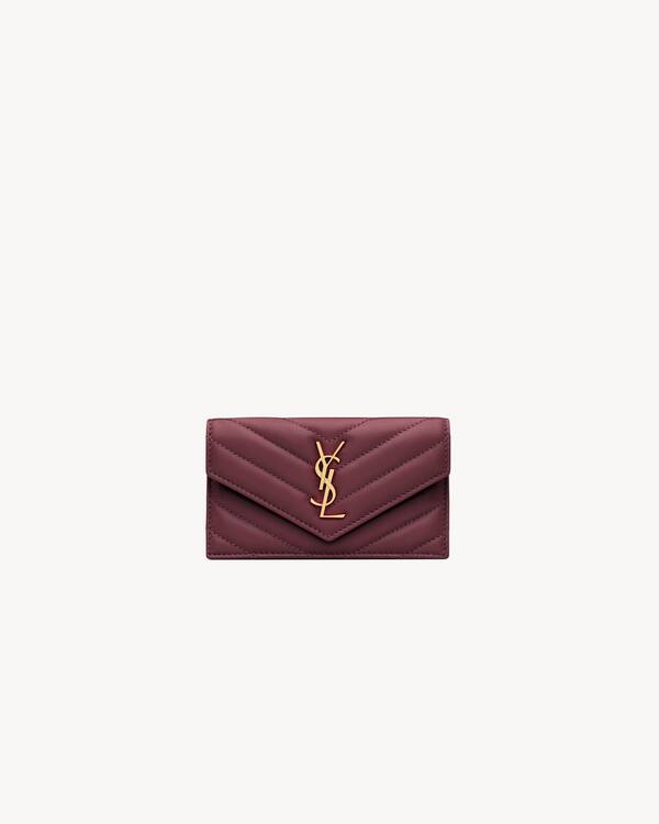 CASSANDRE FRAGMENTS FLAP CARD CASE IN LAMBSKIN