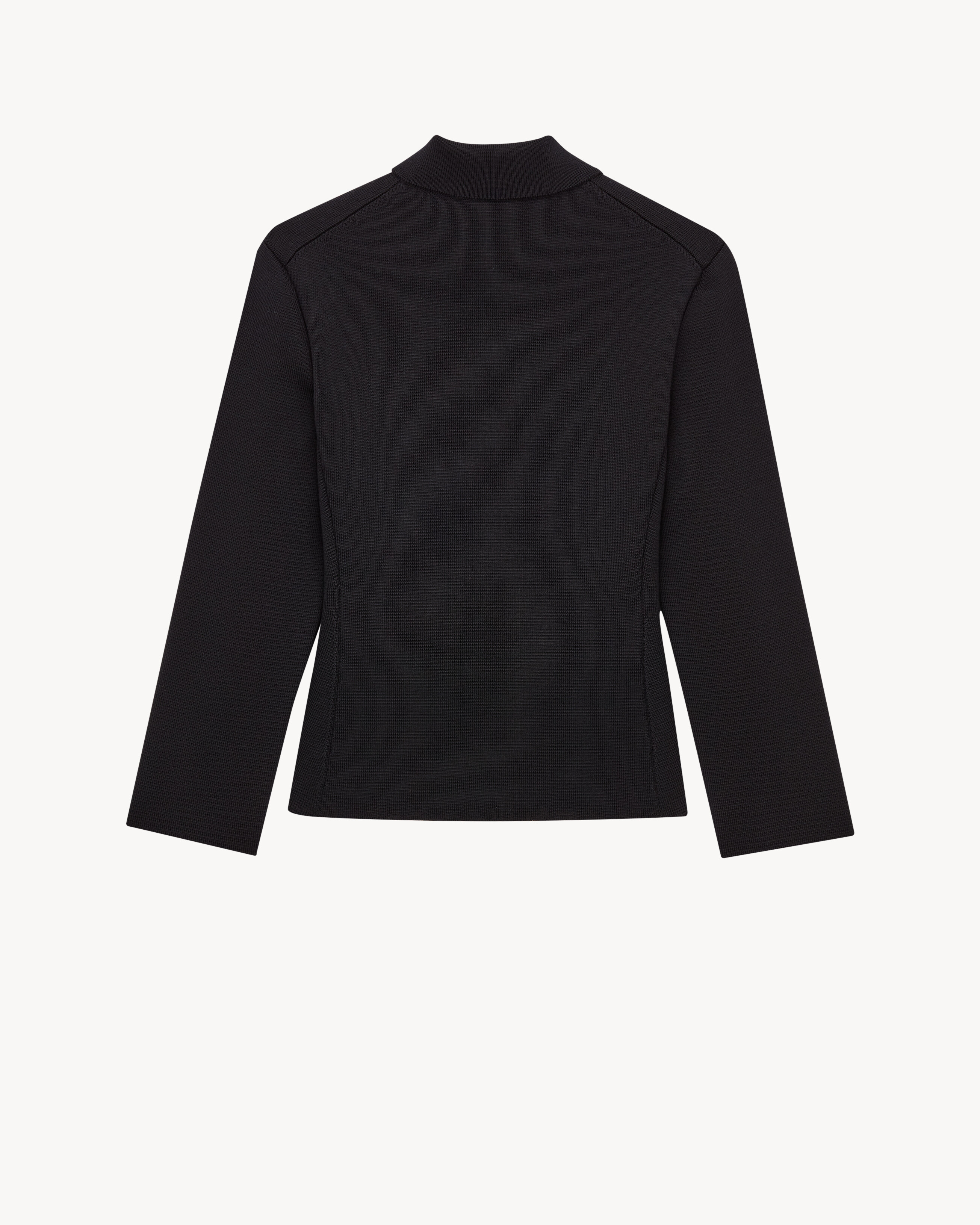 Polo-Cardigan aus Wolle