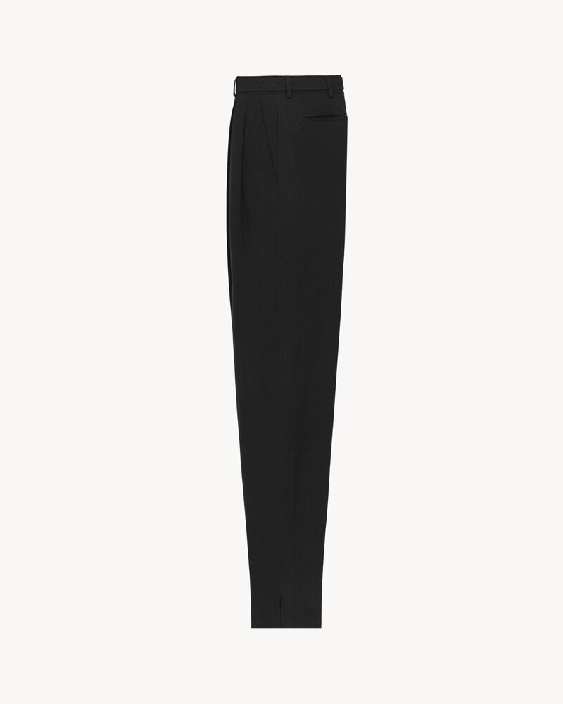 slim-fit pants in cotton poplin