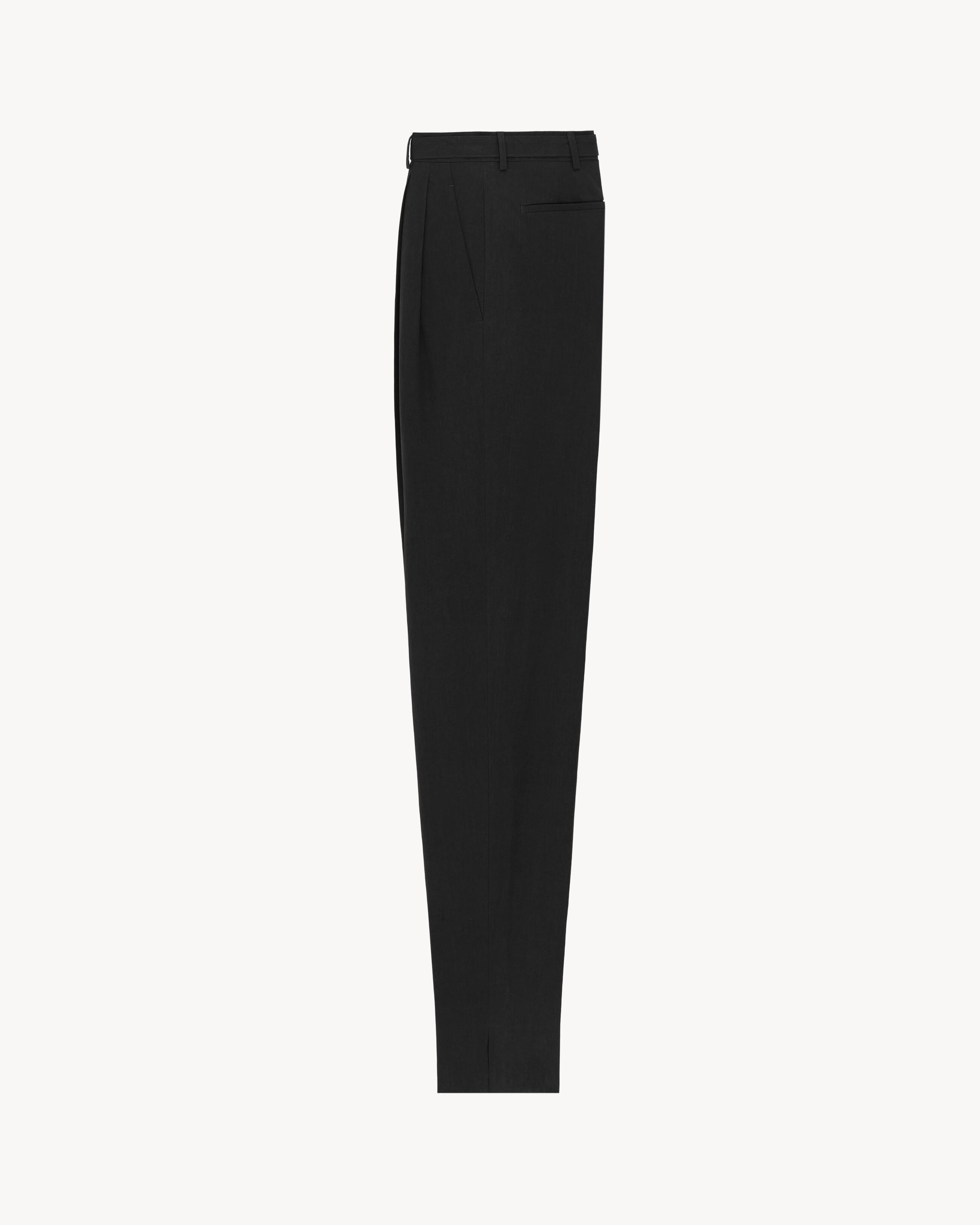 slim-fit pants in cotton poplin