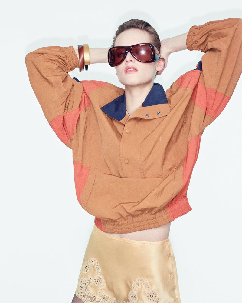 embroidered lingerie shorts in silk crepe muslin