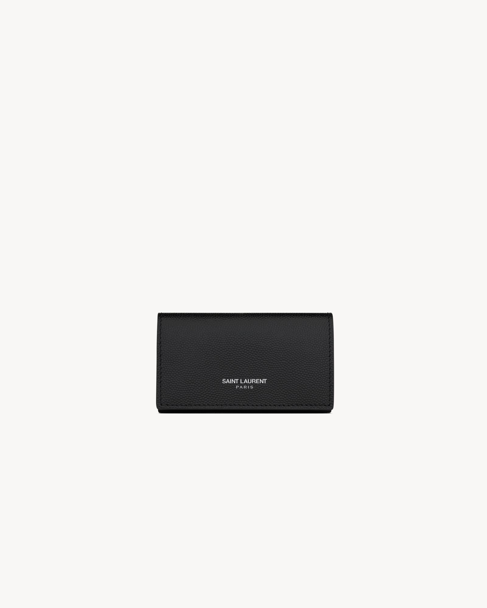 PARIS SLIM KEYCASE IN GRAIN DE POUDRE LEATHER — 685557BTY0N1000