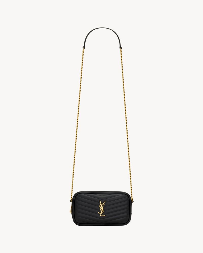 Lou mini de piel acolchada