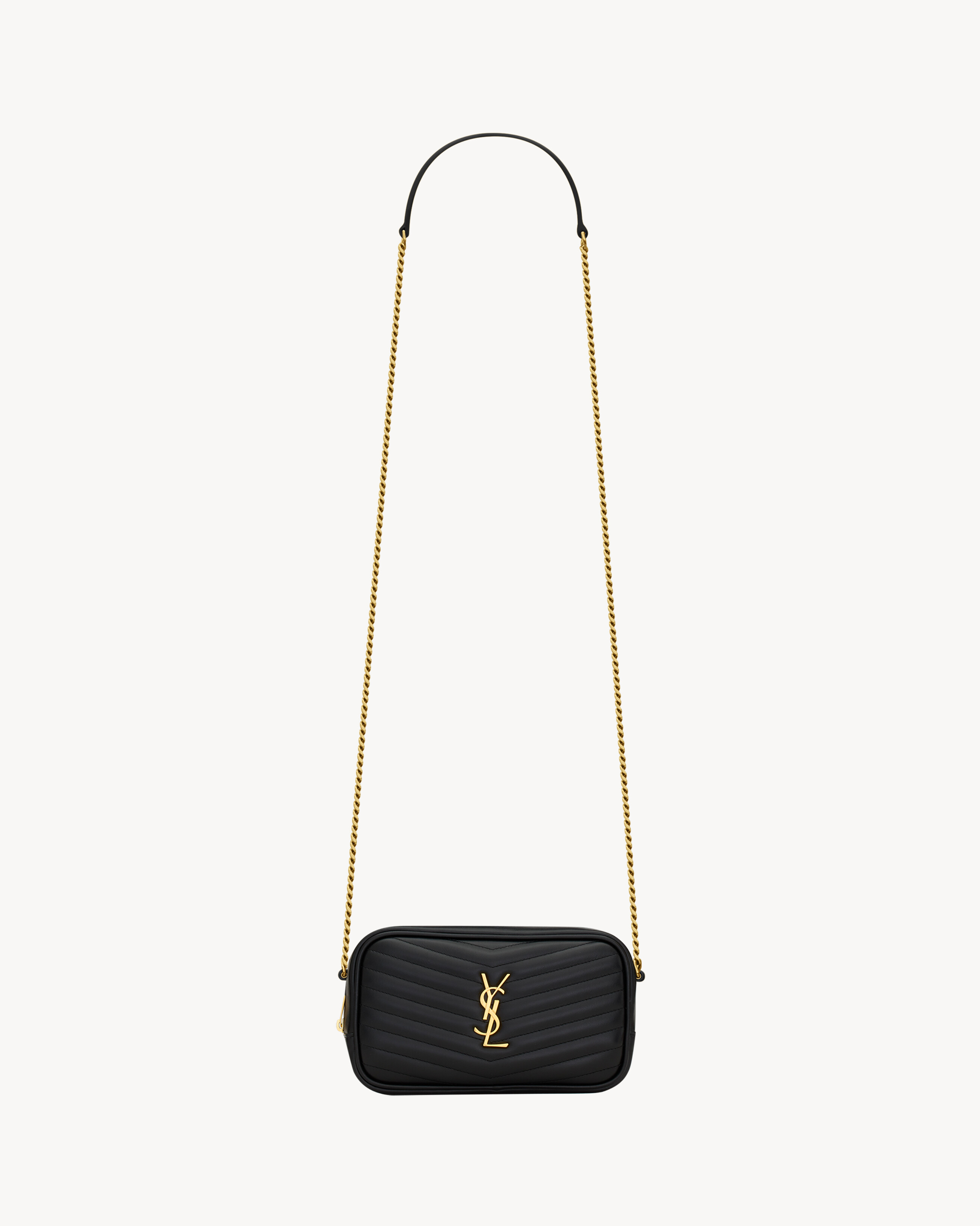 Lou mini de piel acolchada