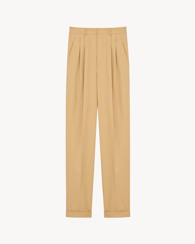 slim-fit pants in technical cotton