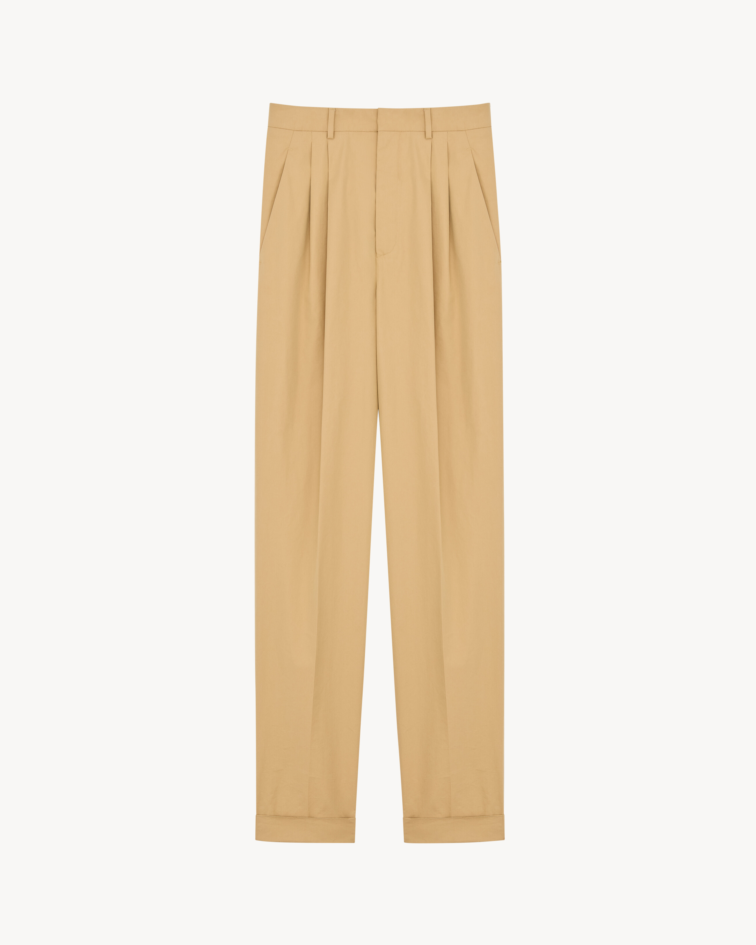slim-fit pants in technical cotton