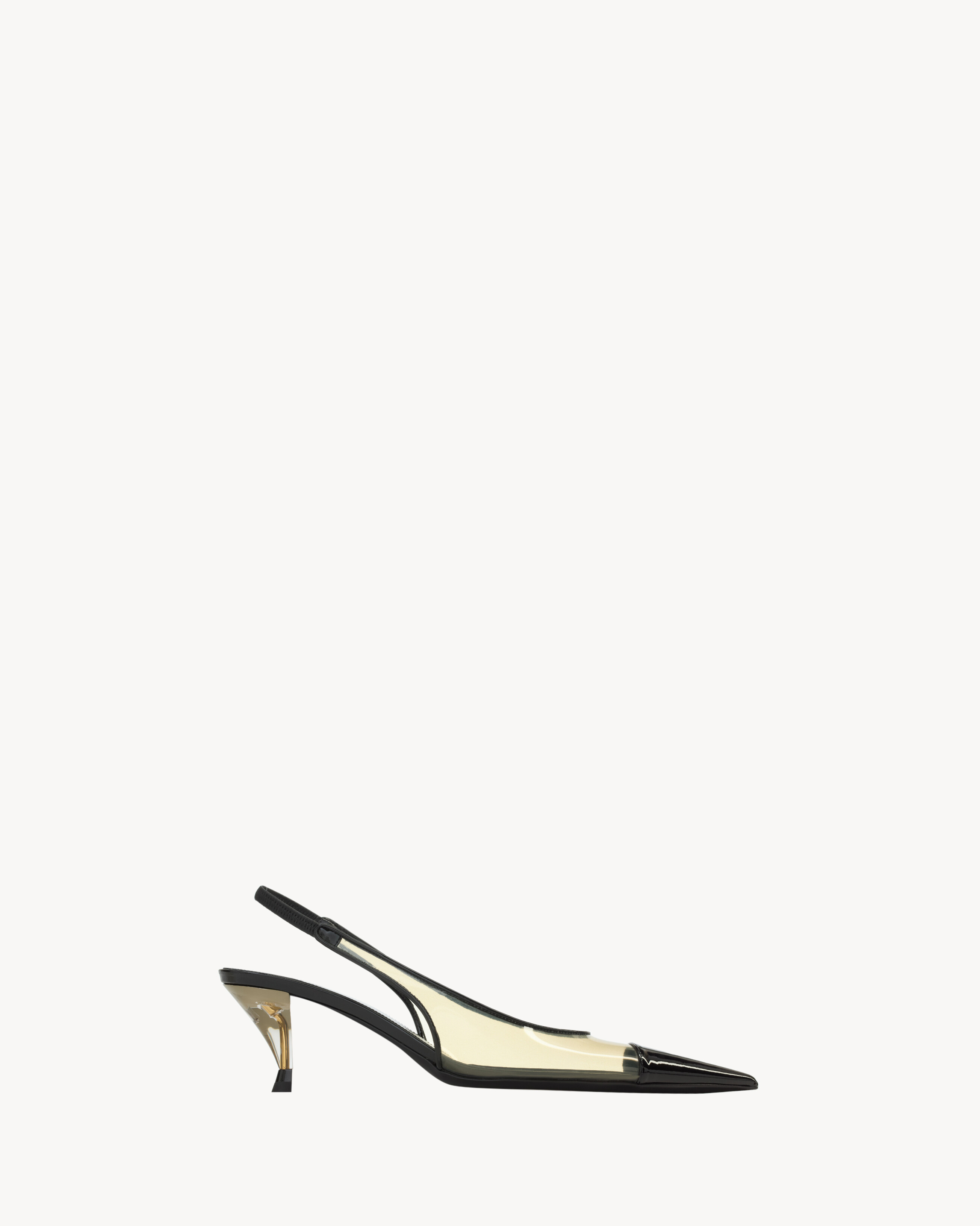 FANNY slingback pumps in TPU and patent leather