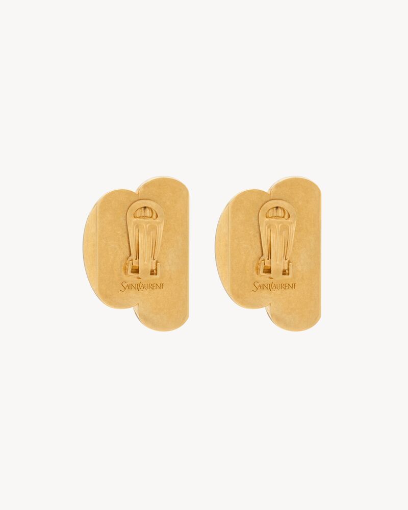 BUMPY double disk earrings in metal