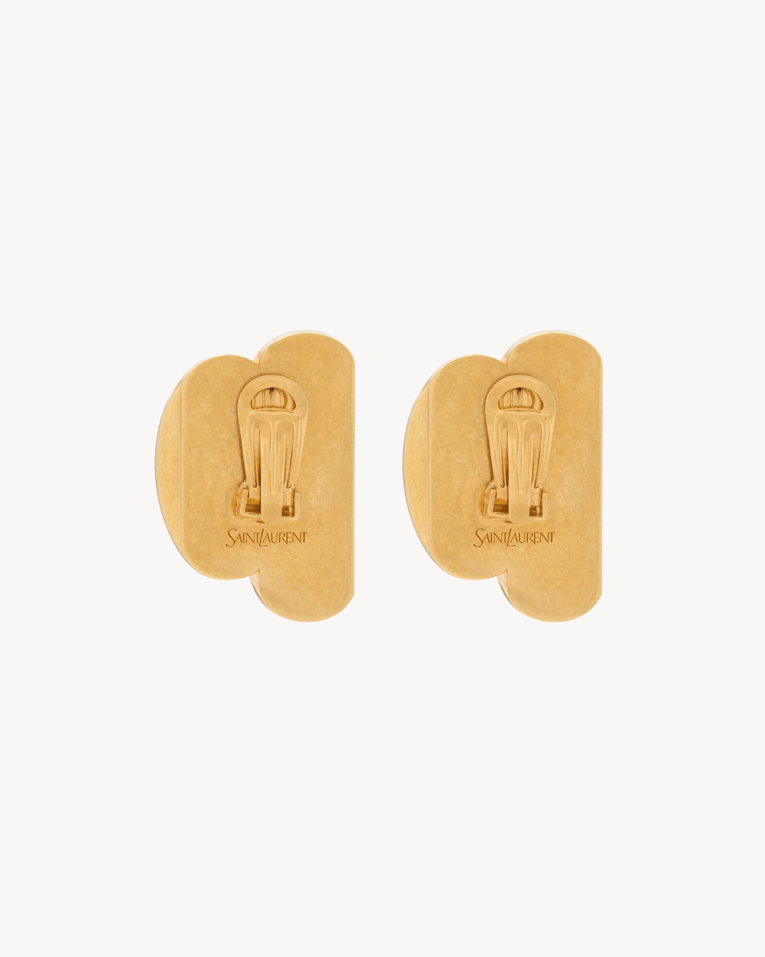 BUMPY double disk earrings in metal