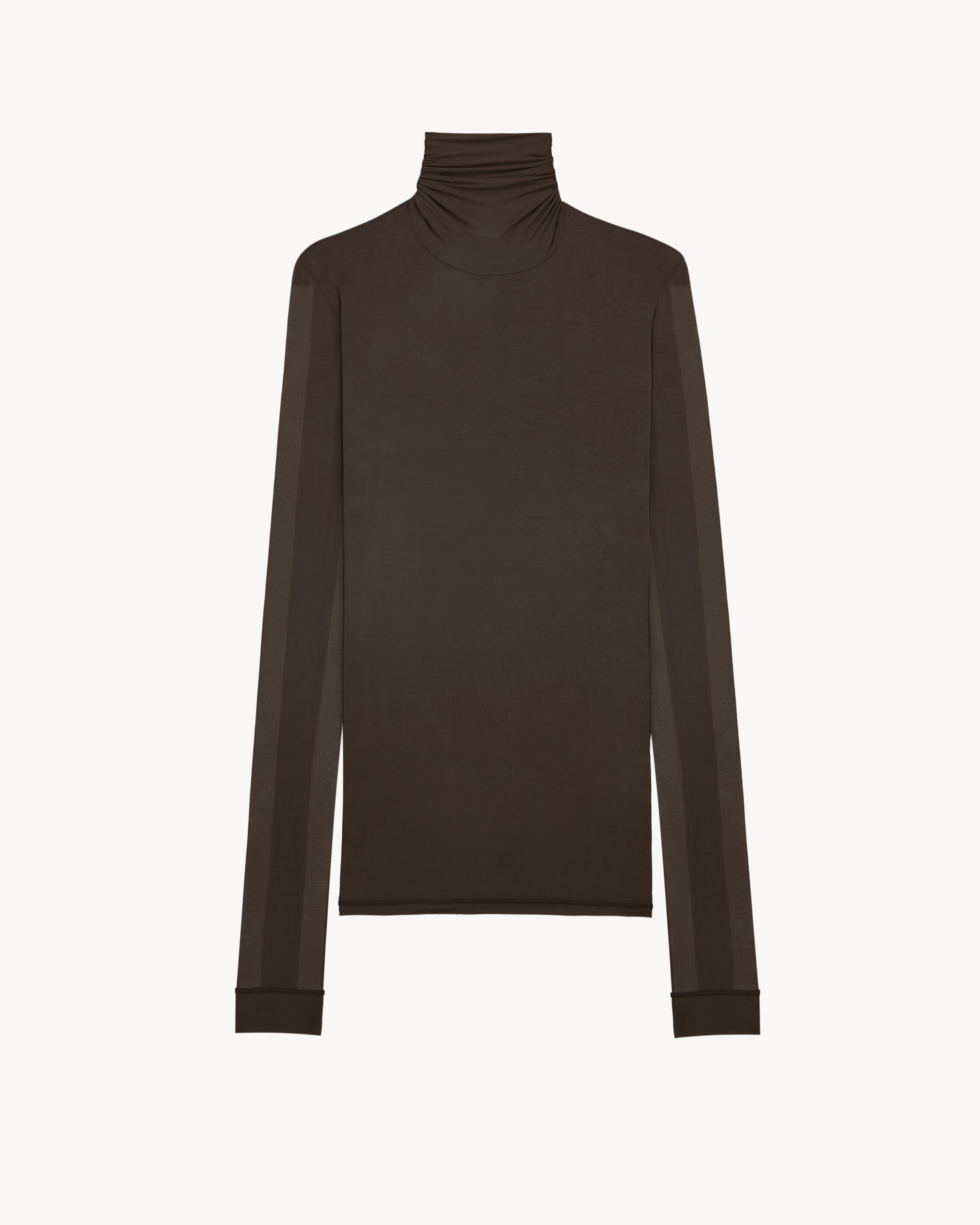 turtleneck top in stretch jersey