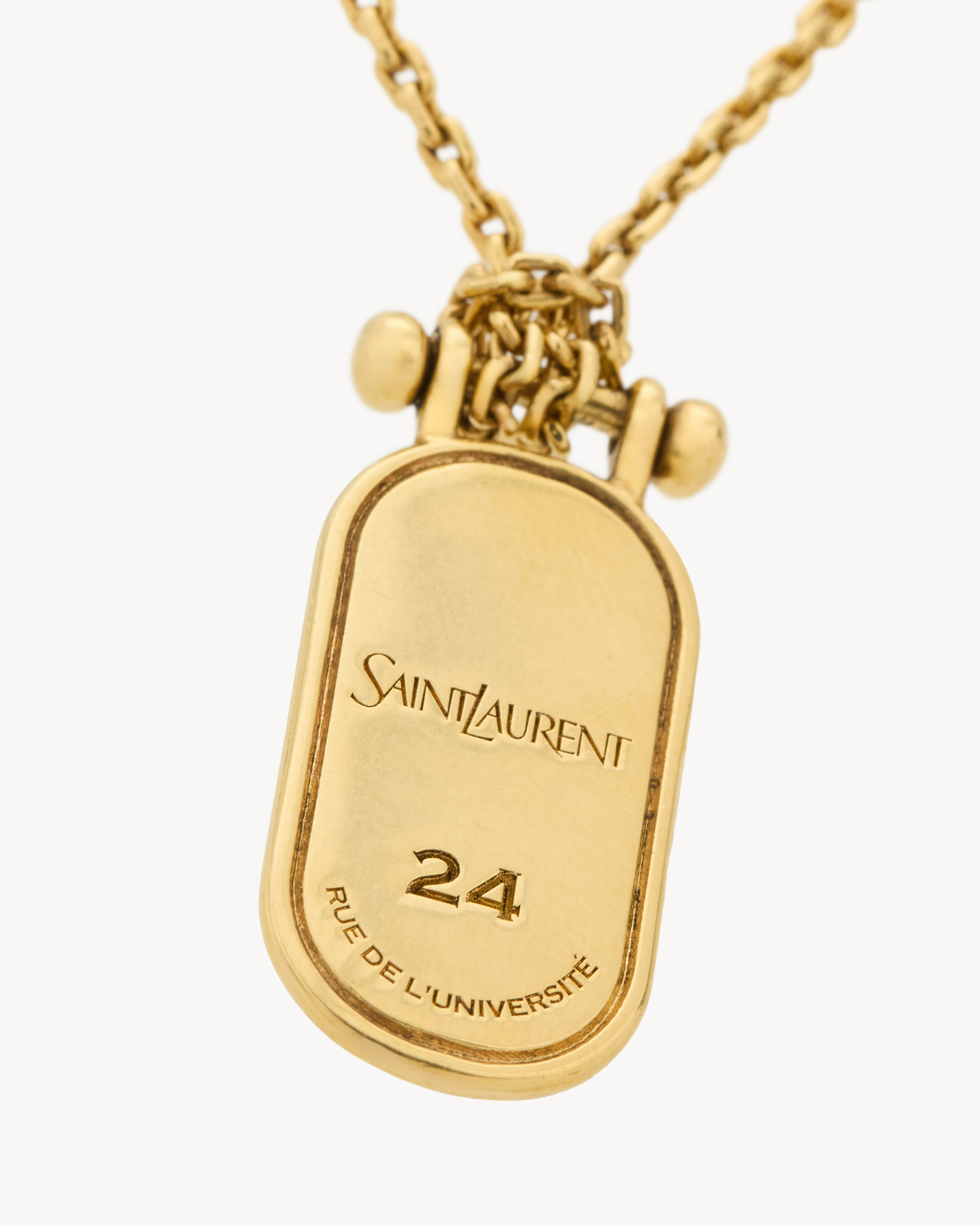 CASSANDRE tablet necklace in metal