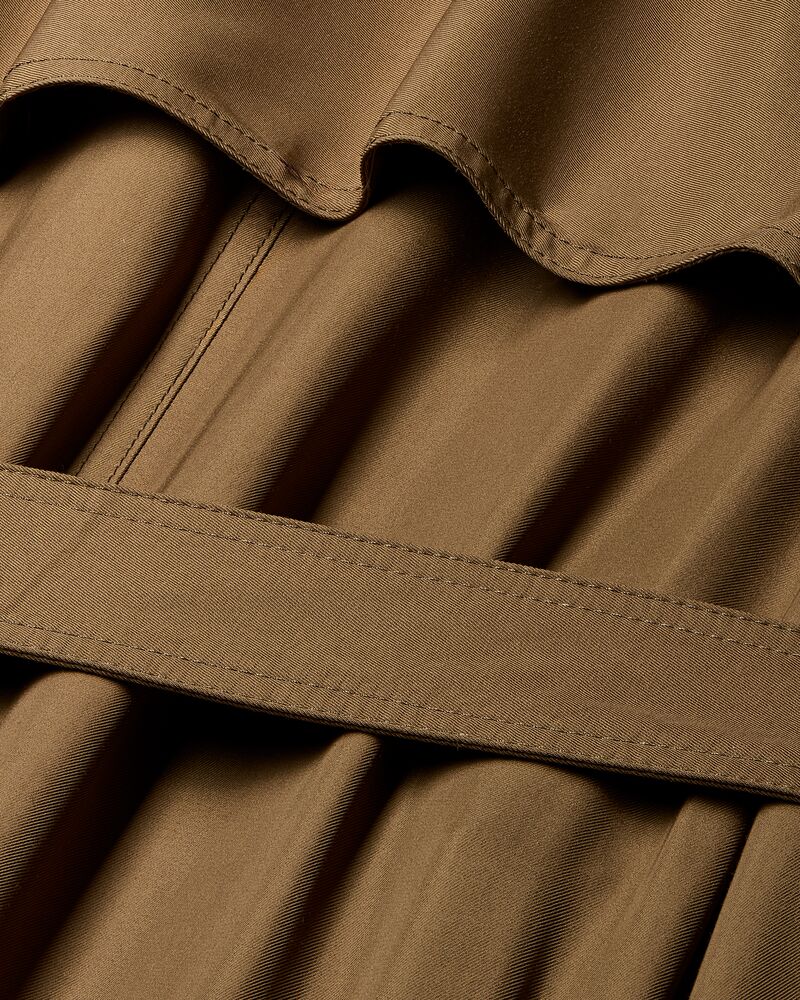 trench coat in cotton twill