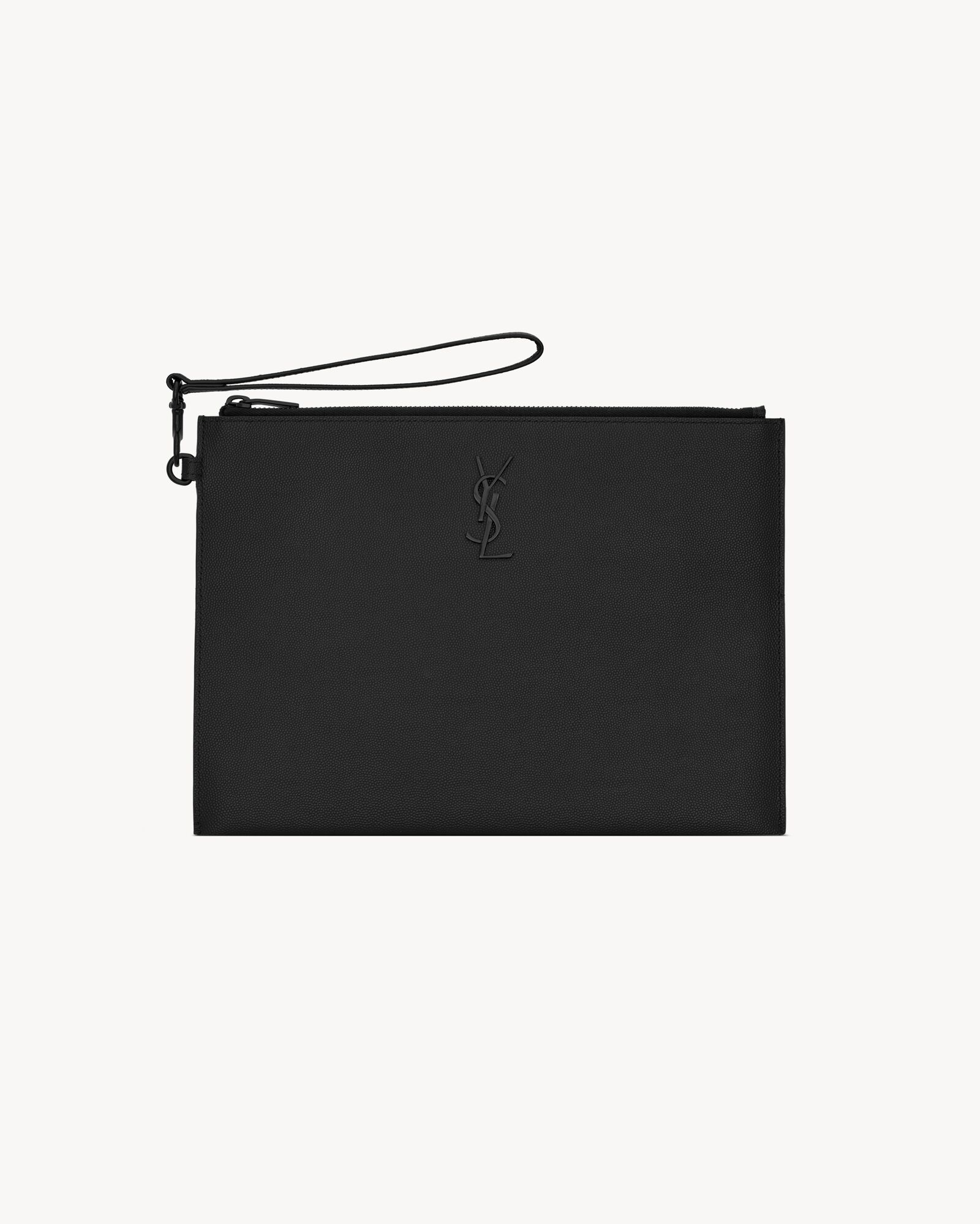 CASSANDRE zipped tablet holder in grain de poudre leather — 667686BTY0U1000