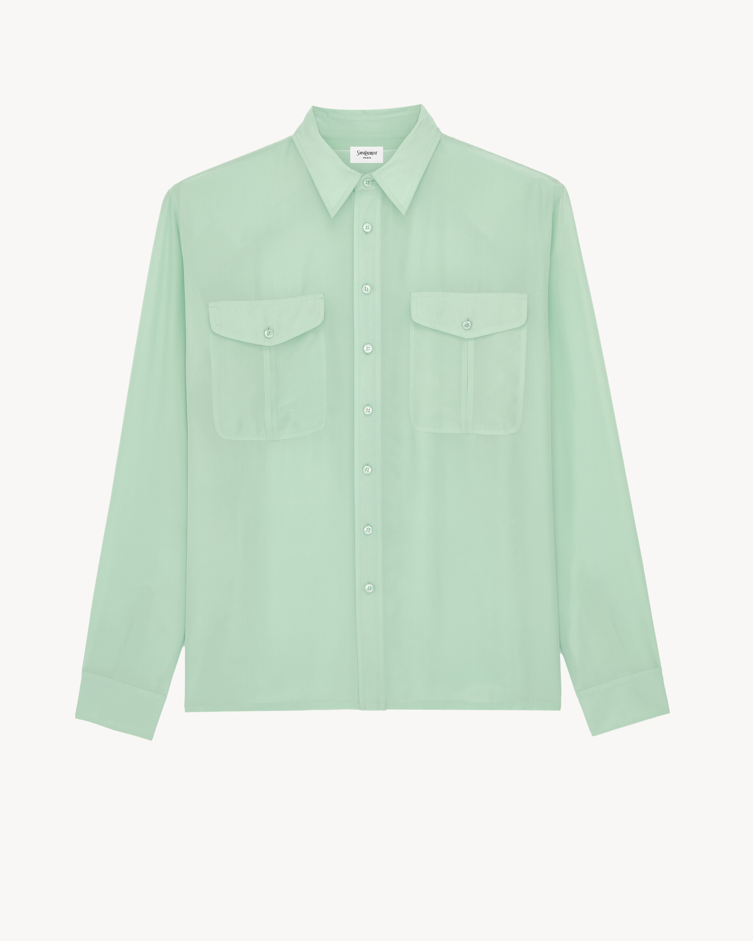 shirt in viscose and silk