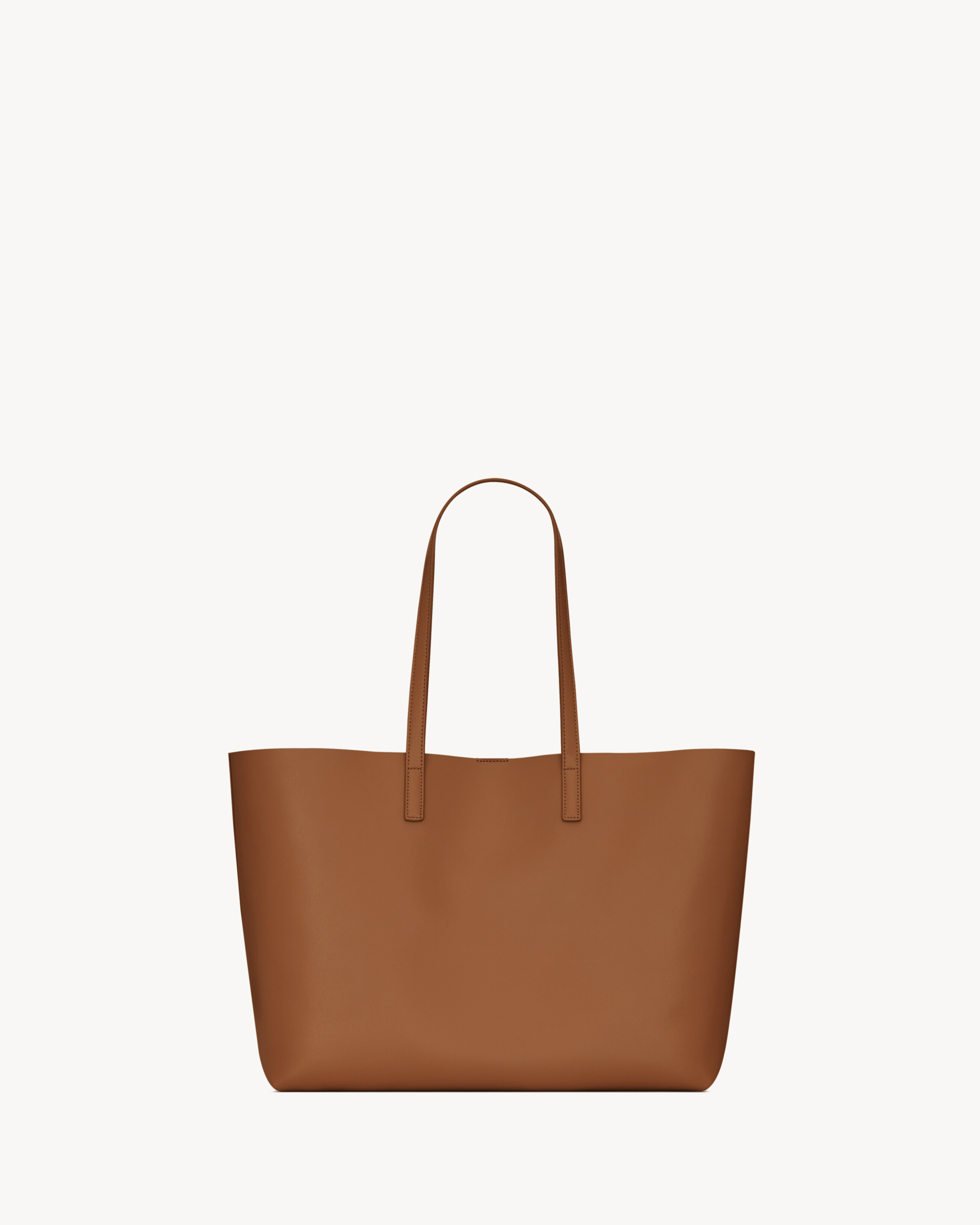 Shopping Saint Laurent in leather