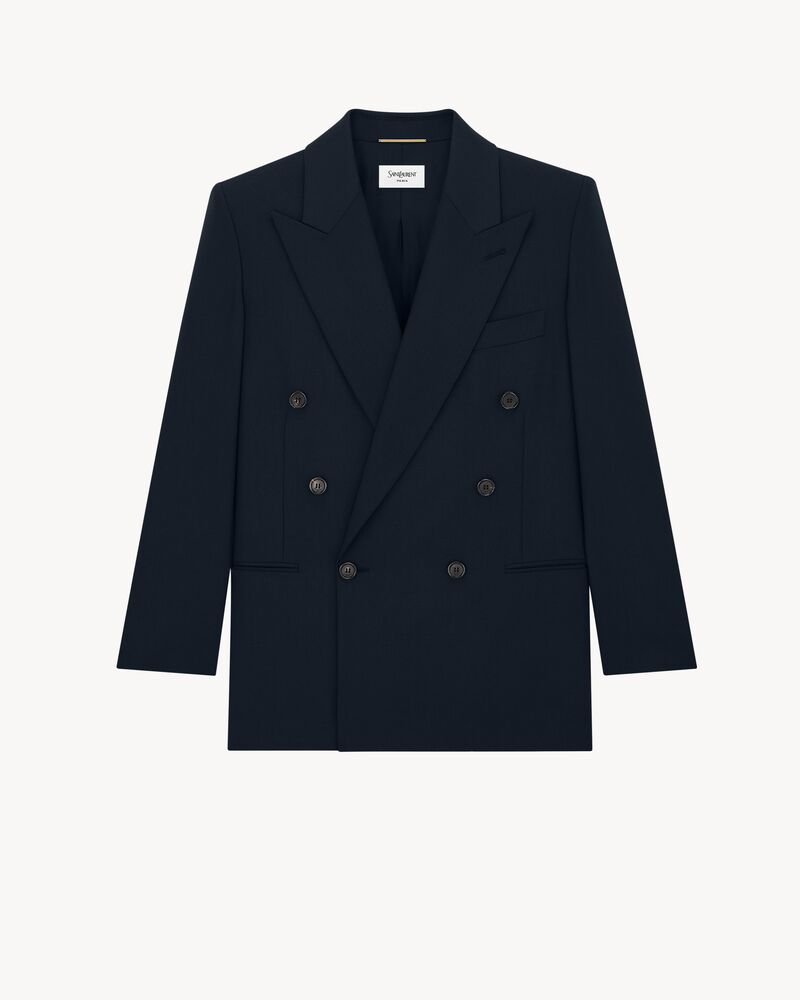 short jacket in wool gabardine