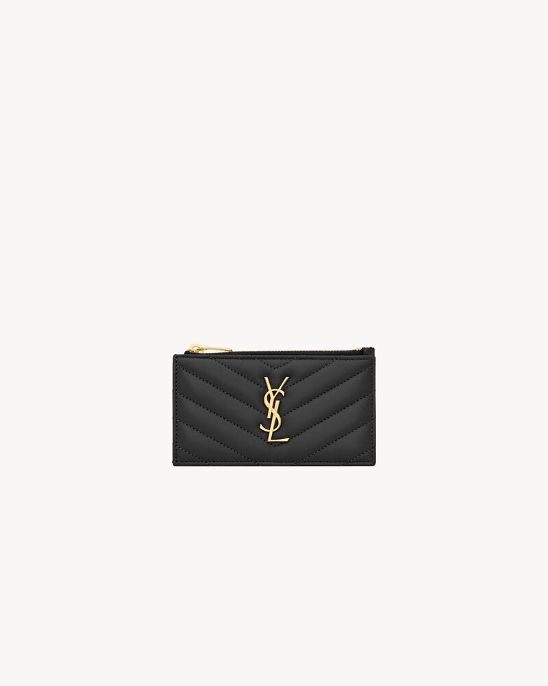 CASSANDRE MATELASSÉ FRAGMENTS CARD CASE IN LAMBSKIN