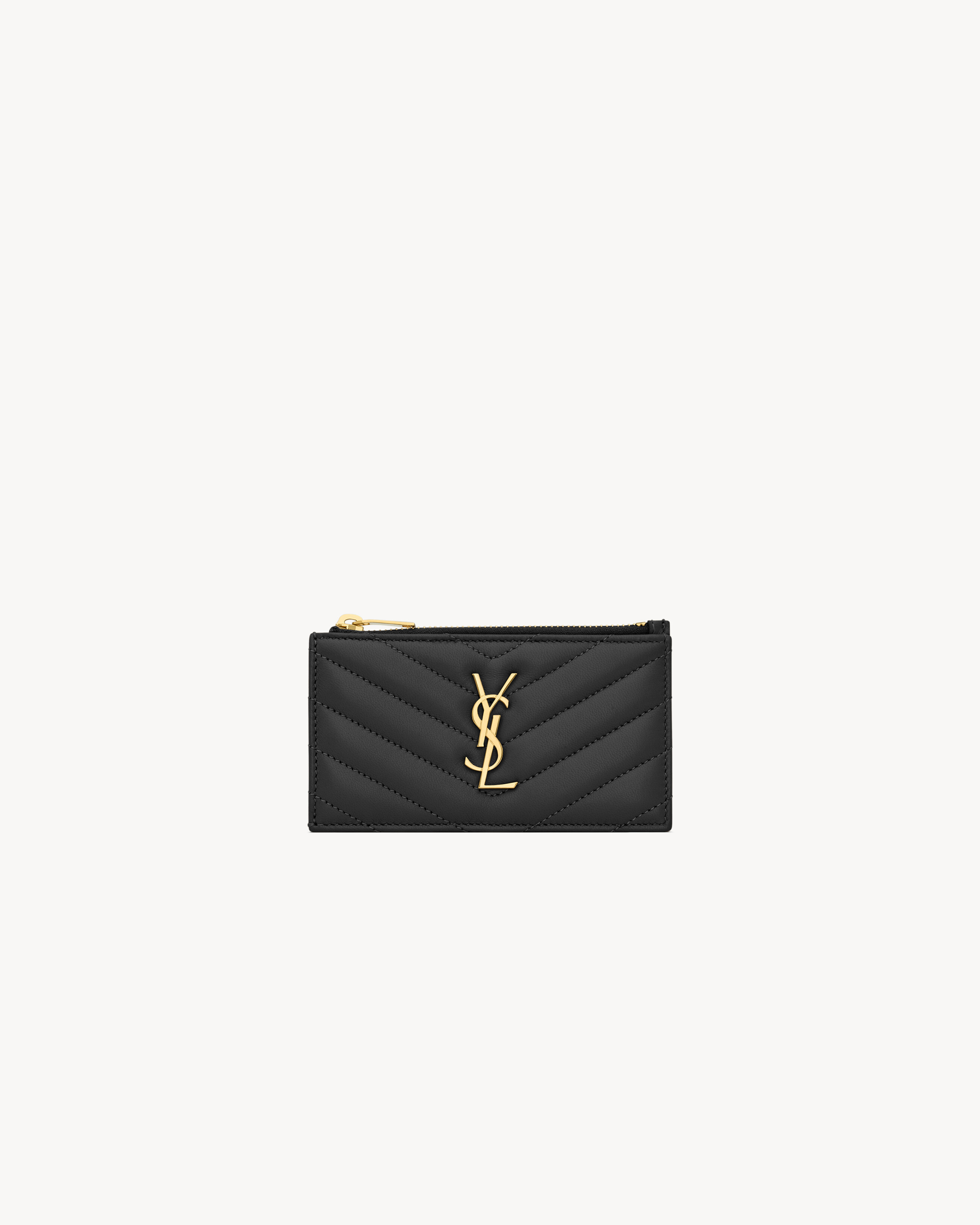 CASSANDRE MATELASSÉ FRAGMENTS CARD CASE IN LAMBSKIN