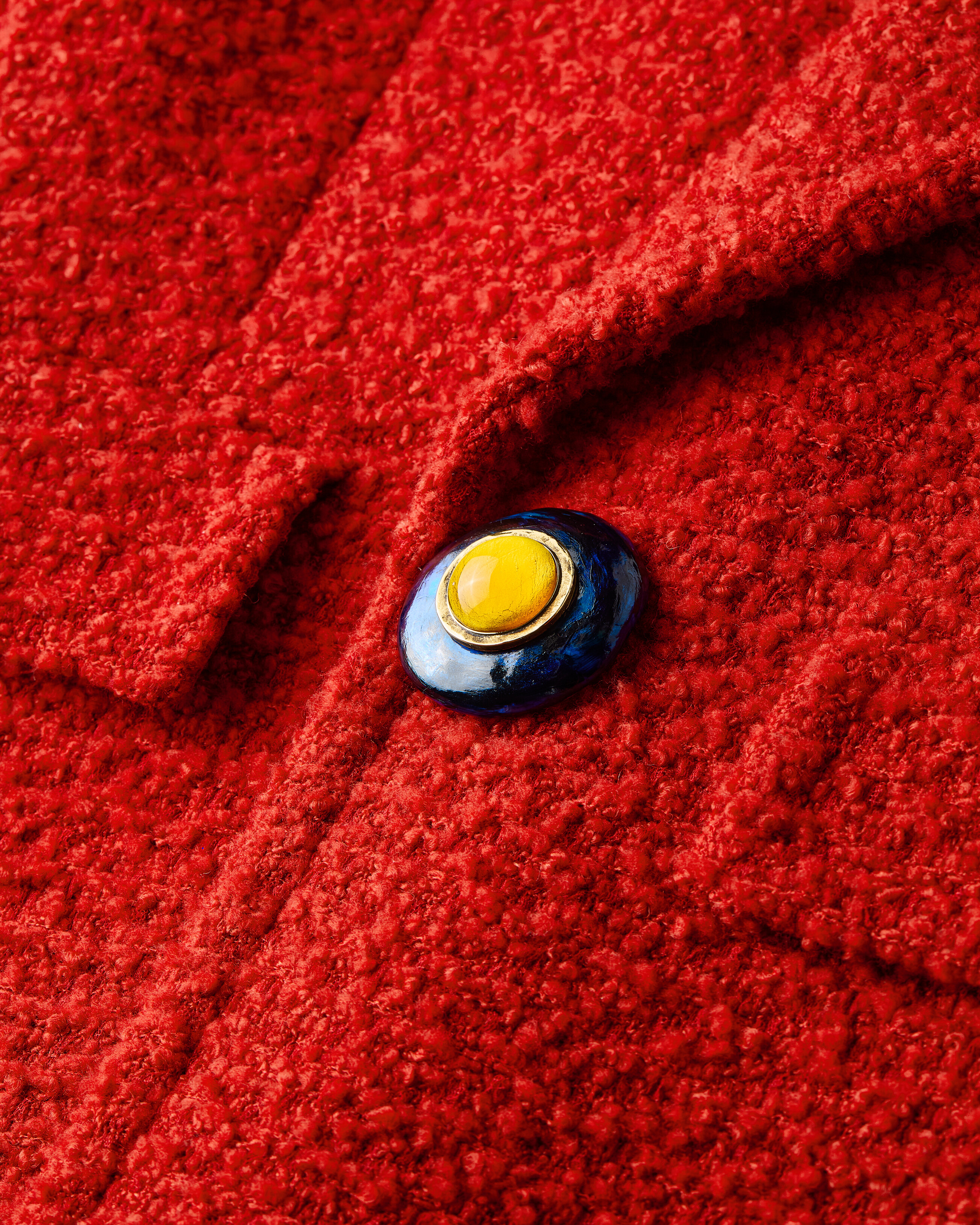 single-breasted jacket in tweed