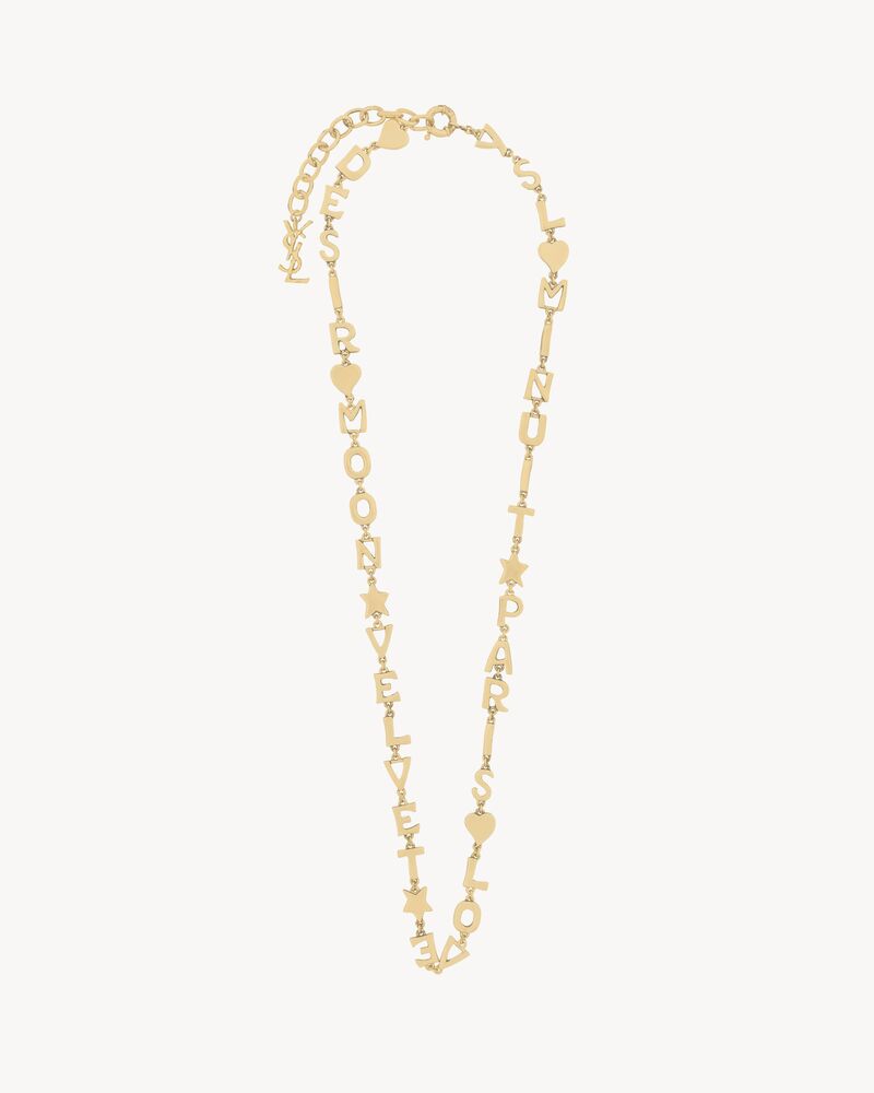 Collana LOVE LETTERS in metallo