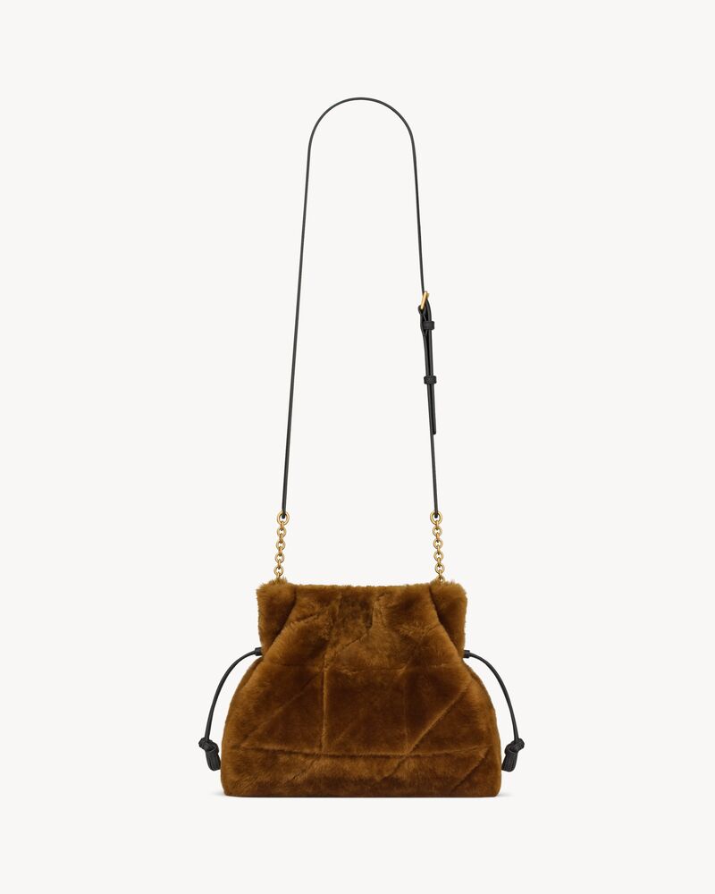 JAMIE shoulder pouch in shearling