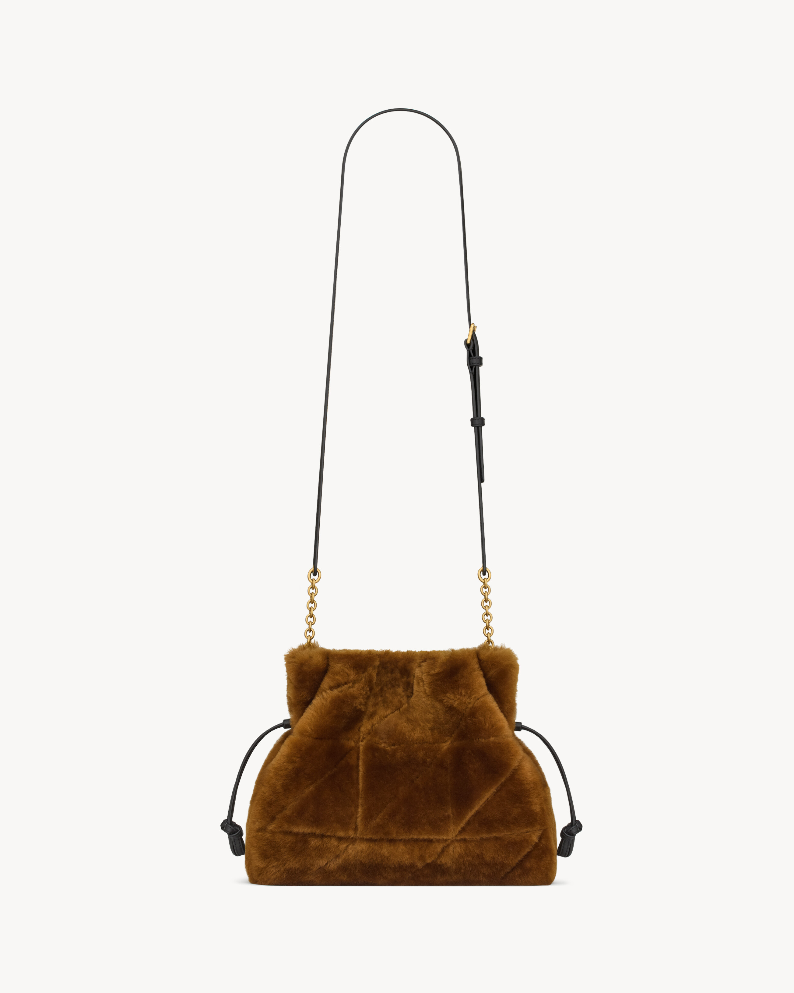 JAMIE shoulder pouch in shearling