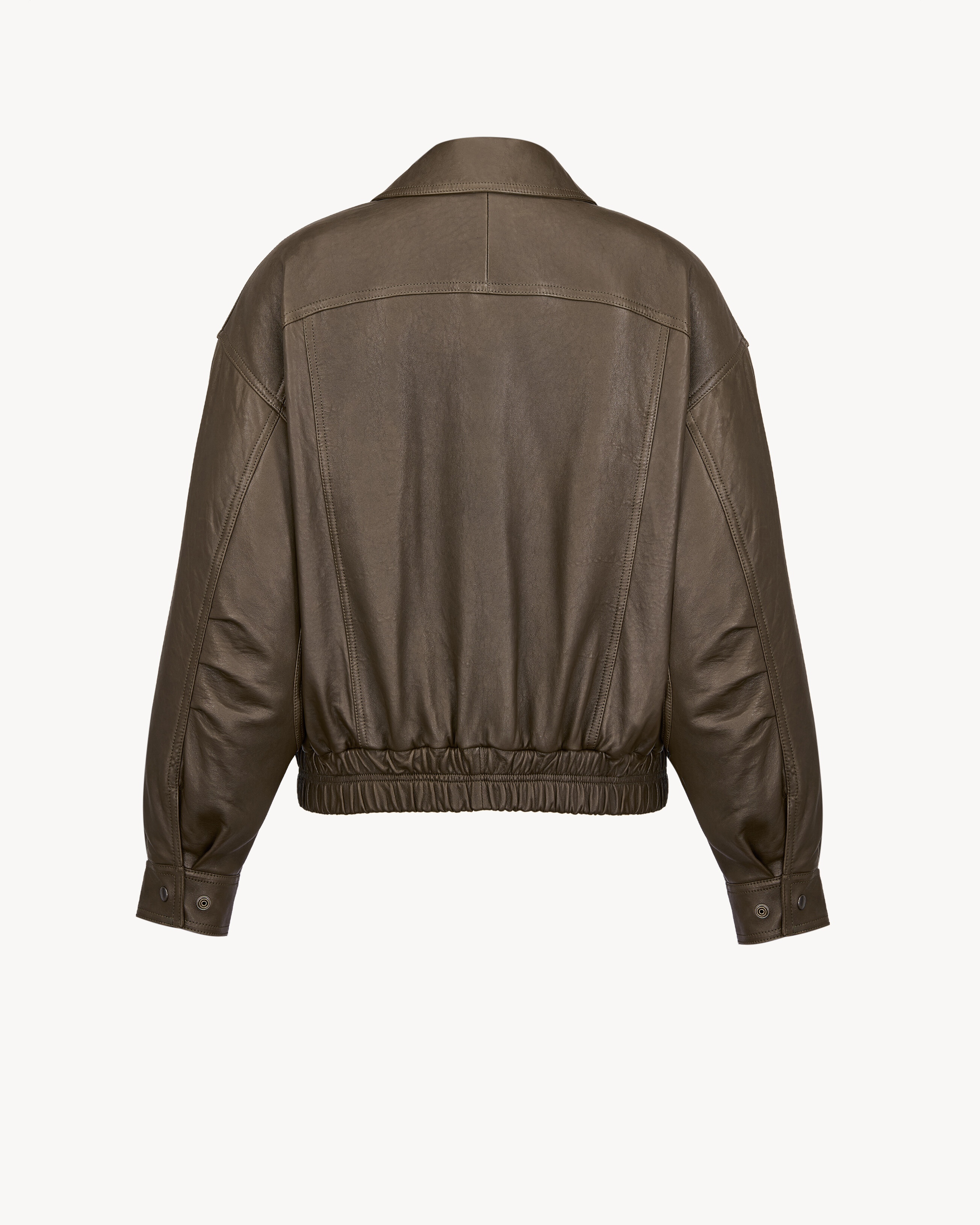 ボンバージャケット（グレインラムスキン） グリーン | Saint Laurent