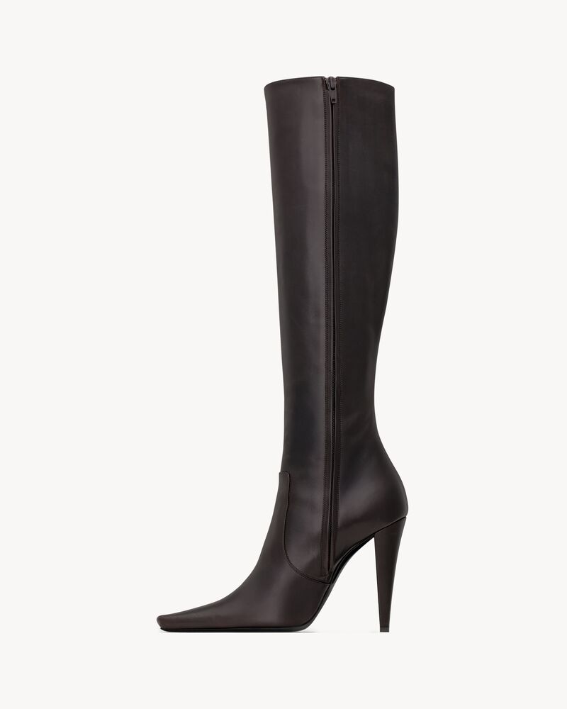 77 boots in smooth leather