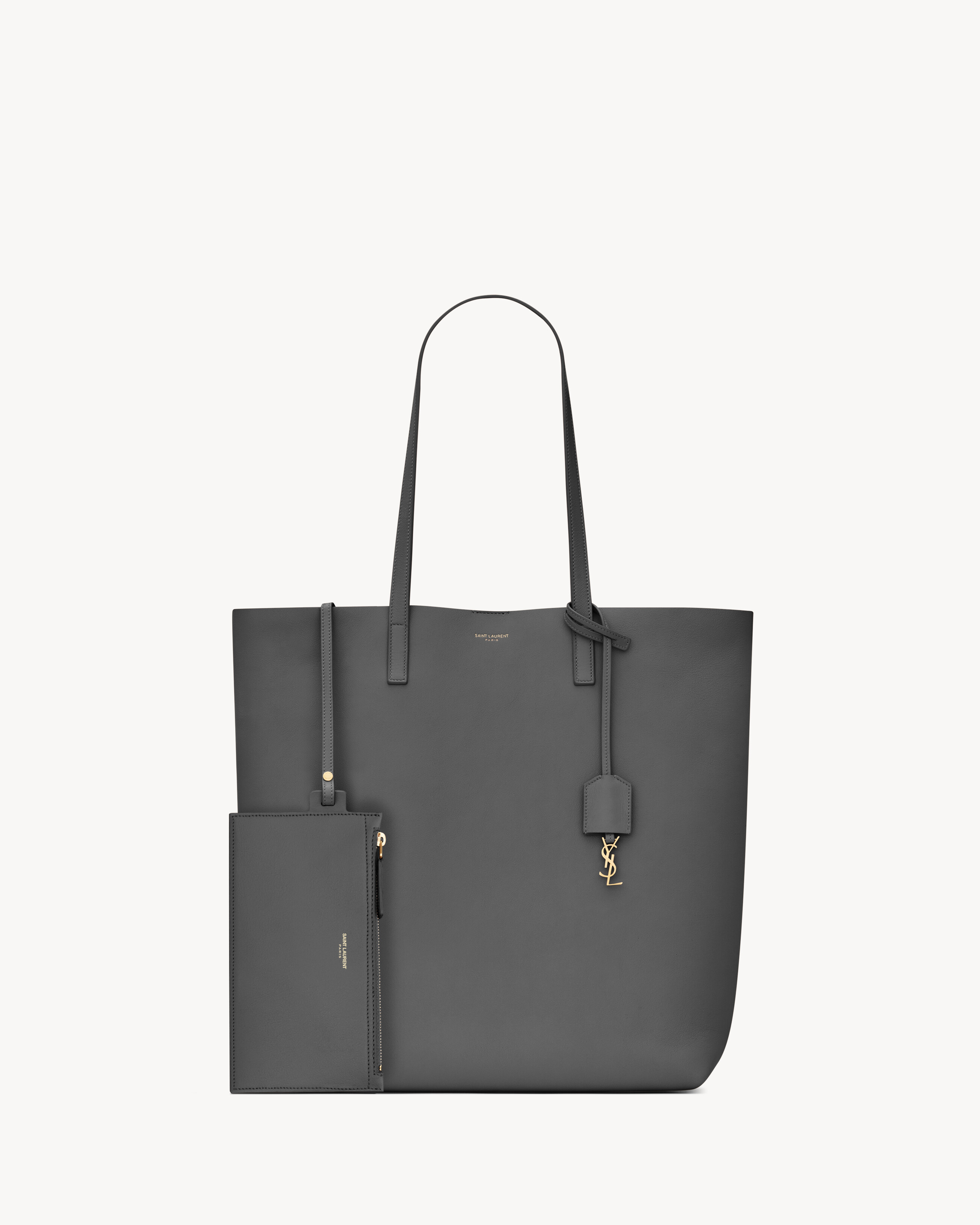SHOPPING SAINT LAURENT皮革手袋竖款
