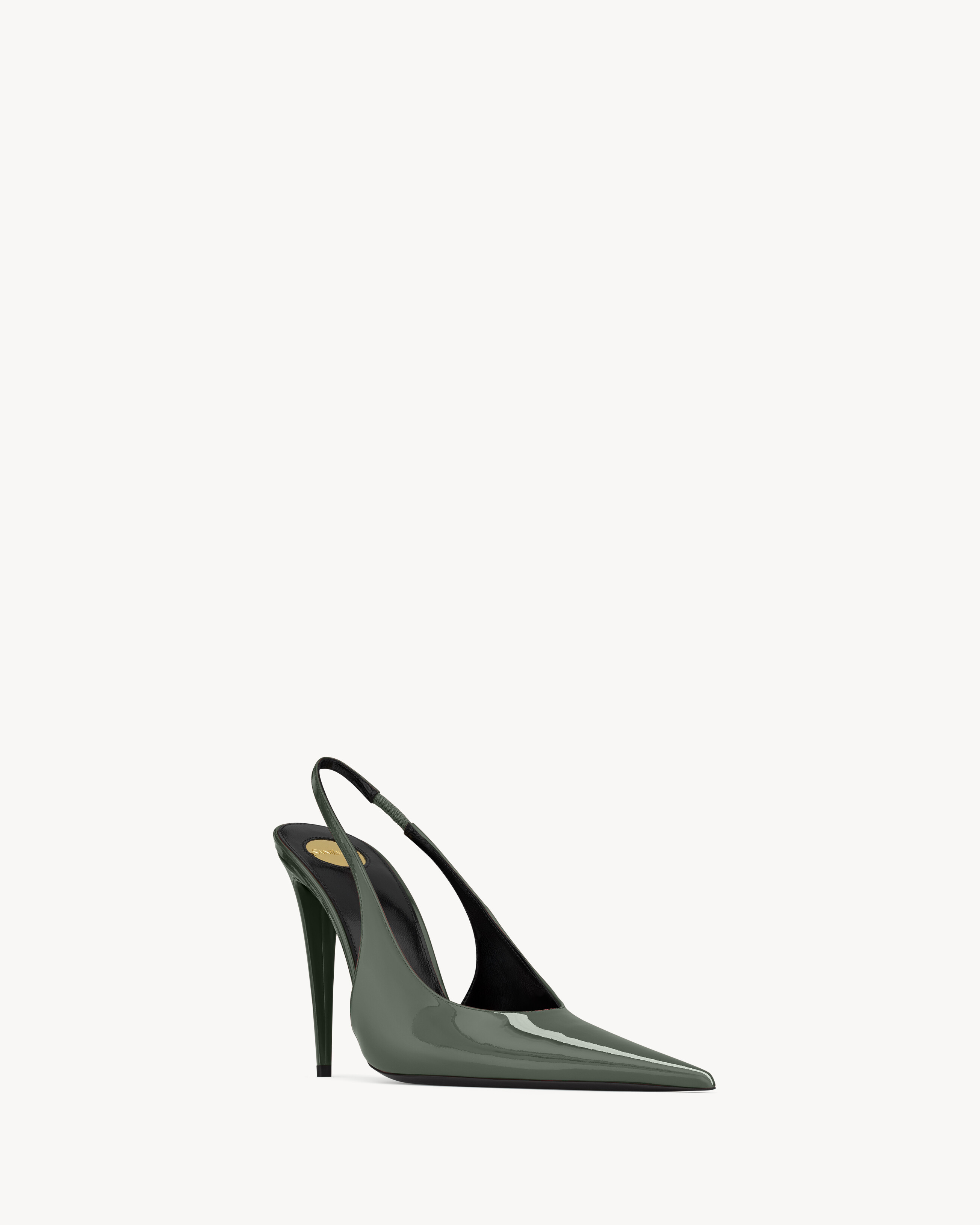 GUERMANTES slingback pumps in patent leather