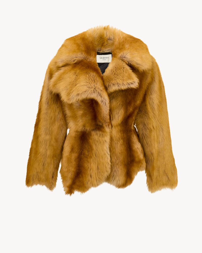 Cappotto corto in shearling