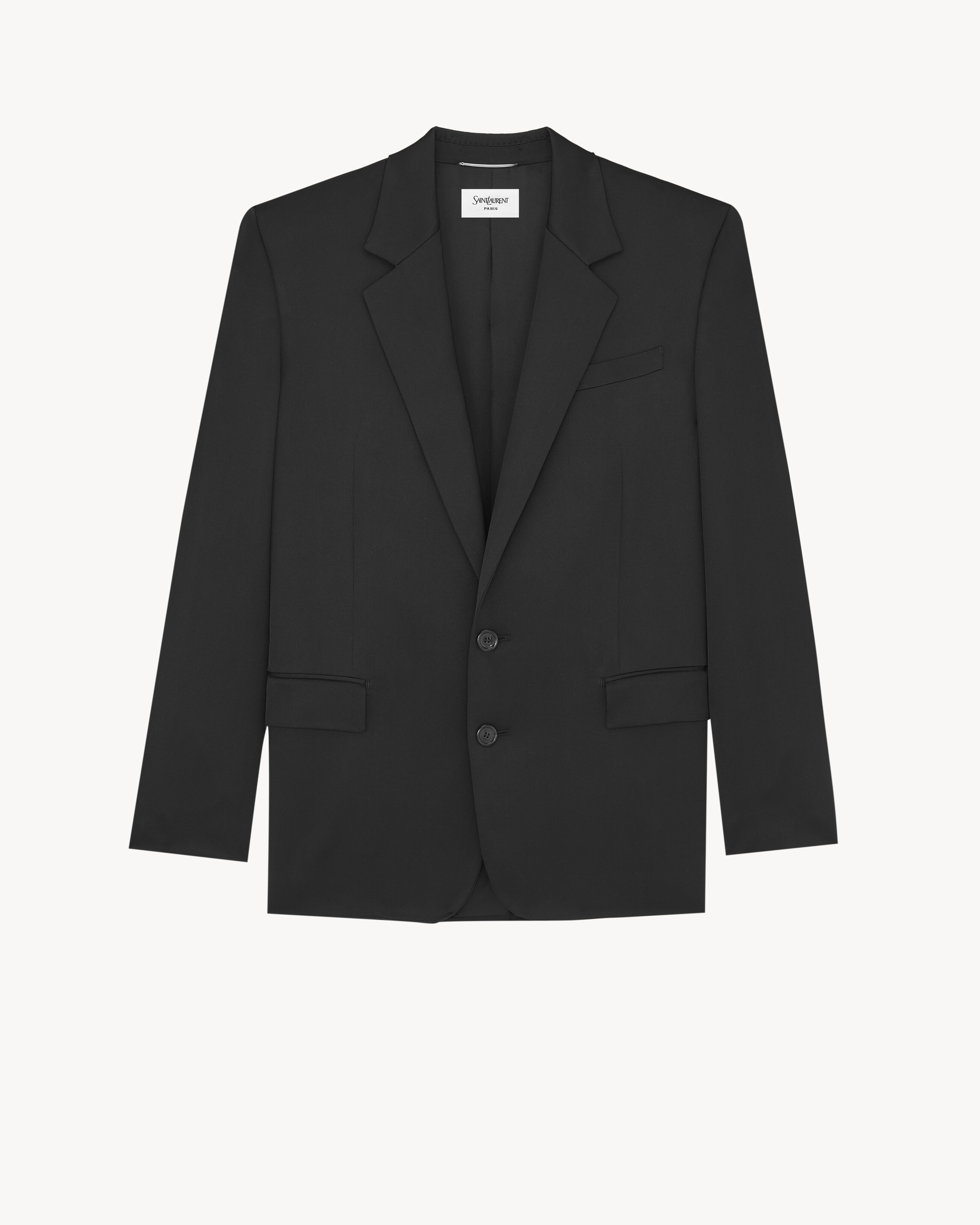 single-breasted jacket in silk