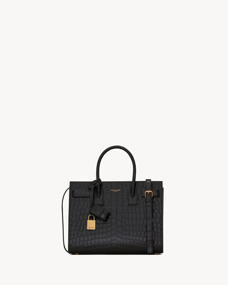 SAC DE JOUR IN CROCODILE-EMBOSSED LEATHER – BABY